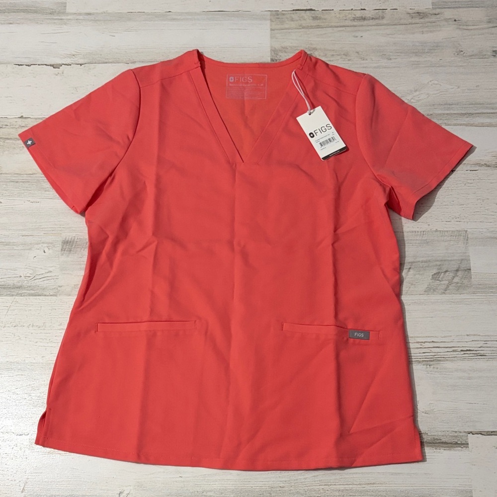 Figs Scrub Set Kade Cargo. Casma Three Pocket Top Pulmonary Pink NWT - Picture 3 of 7